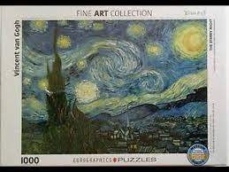 Happy little corgi jigsaw puzzle. The Starry Night Vincent Van Gogh Eurographics Puzzles Youtube