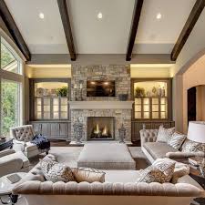 Wayzata Dream Home Great Room Farm House Living Room Family Room Design Rustic Living Room