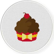 Looking for your next counted cross stitch project? Cupcake Cross Stitch Pattern Daily Cross Stitch