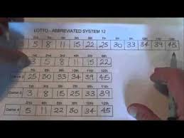 How To Play Lotto With An Abbreviated System 12 Lotto Wheeling Step By Step Instructions Youtube Play Lotto Lotto Winning Lotto