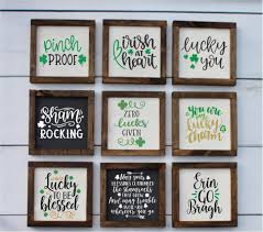 Mini Farmhouse St Patrick S Day Signs St Patrick S Etsy St Patrick S Day Diy St Patrick S Day Decorations Farmhouse Holiday