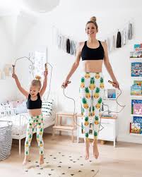 Matching Mommy And Me Yoga Pants Happy Grey Lucky In 2020 Active Outfits Mother Daughter Photography Yoga For Kids
