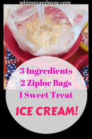 Ice Cream In A Bag In 2020 Ice Cream Kids Ice Cream Recipes Making Homemade Ice Cream