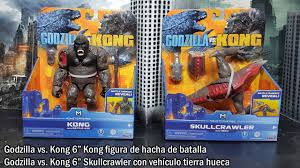 Es una secuela de godzilla: Unboxing Y Review Kong Con Hacha Y Trepa Craneos Battle Damage Godzilla Vs Kong Youtube