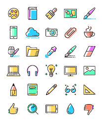 Free Download Colored Line Icons Svg Png Line Icon Art Icon Icon Design Inspiration