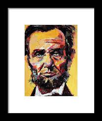 Abraham Lincoln Framed Print by Derek Russell