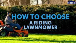 Riding Mower Buying Guide