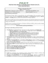 Home > job description > examples > finance > administration and finance manager job description. Protected Areas Conservation Trust Pact Job Description