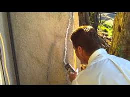 John S Been Hard At Work Lately Fixing Up The Stucco Facade On The Exterior Of Our House It S Original To The Home And Has Held Up P In 2019 Stucco Walls