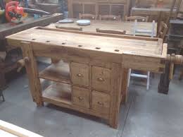 Cavalletti da bottaio / banchi da falegname. Banco Da Lavoro Country In Legno Massello Di Tiglio Grezzo L188xpr78xh92 Cm Niente Di Nuovo Usato Antichita E Vintage A Bres Banco Da Lavoro Vintage Legno