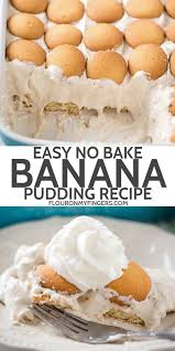 No Bake Easy Banana Pudding Recipe Recipe Banana Pudding Easy Banana Pudding No Bake Banana Pudding