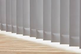 Solid vertical privacy blinds (78 x 84, white & alabaster). Vertical Blinds Luxaflex Project