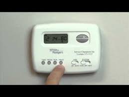The tables below are troubleshooting instructions for different models of white rodger. White Rodgers Thermostat 1f78 Service Champions Youtube