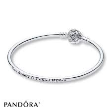 Jared Pandora Disney 7 5 Bangle Beauty The Beast Sterling Silver Pandora Bangle Pandora Bracelet Charms Pandora Jewelry