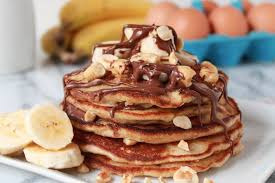 Whole Wheat Banana Nutella Pancakes Food Nutella Pancakes Banana Nutella