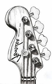 Black And White Electric Guitar Drawing 1001 Black And White Drawing Photos That Will Help You Improve Your Technique In 2020 Schets Tekenkunst Hoe Te Tekenen