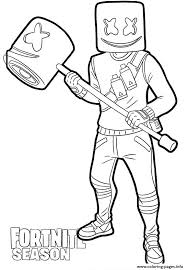 These are free and printable, meaning you'll have them in a matter of moments. Printable Coloring Fortnite Coloring Pages Marshmello