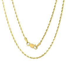 Maybe you would like to learn more about one of these? 14k Yellow Gold 2 Mm Rope Chain Necklace 16 30 Inch Overstock 2259916