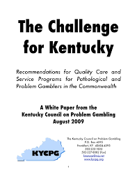 The Challenge for Kentucky 08-09
