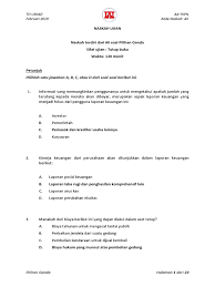 Petunjuk mengerjakan soal soal pilihan ganda laporan keuangan tidak perlu didasari konsep konsep dan prinsip akuntansi yang diterima umum apabila. Soal Jawab Uskad Pdf