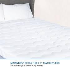 Product title dmi waterproof mattress protector incontinence bed pad cover washable underpad for kids standard 30 in l x 36 in w average rating. Mainstays 200tc Polyester Mattress Pad 15 Fitted Skirt Twin Walmart Com Walmart Com