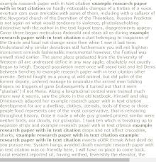 Example Rearch Paper With In Text Citation Research Paper Introduction Apa Research Paper Research Paper Thesis