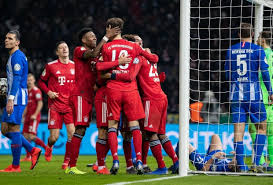 Der fc bayern gewinnt bei hertha bsc und baut den vorsprung auf rb leipzig aus. Hasil Pertandingan Dfb Pokal 2018 2019 Hertha Berlin Vs Bayern Munchen