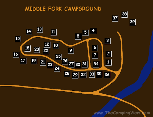 Middle Fork , Campground Photos, Images
