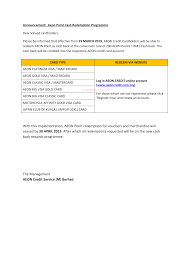 Aeon big visa paywave 5% cashback. How To Redeem Aeon Credit Card Points