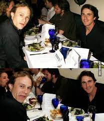 Speaking about the interrogation scene between batman and joker, which occurs midway through the film, bale remembered: Halfmoon On Instagram Heath Ledger And Christian Bale Back When They Ve Worked Together In The Movie The Dark Knight 200 Christian Bale Heath Ledger Heath