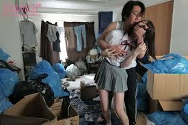 Middle-aged man penetrating Mai Hanakari intensely in CAWD-426