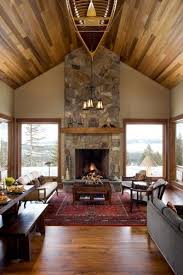 Cedar Ceiling Design Ideas Pictures Remodel And Decor Rustic Living Room Design Farm House Living Room Rustic Living Room