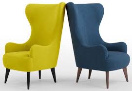 Retro Style Bodil High Back Chair At Made Retro To Go High Back Chairs Vintage Lounge Chair High Back Dining Chairs