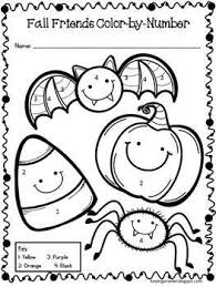 Serve up a meal that kids will love so there's a chance they won't go overboard on. Halloween Color By Number Freebie Halloween Kindergarten Halloween Worksheets Halloween Preschool