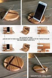 Wooden Phone Stand Phone Holder Is Made Of Wallnut Wood It Could Be Personalized And Become A Perfect Diy Furniture Easy Wood Phone Stand Small Wood Projects