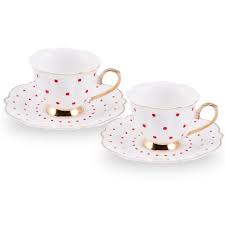 Karaca tev siyah 2 kişilik kahve fincan takımı kutulu:€ 29.90 ; Karaca Romantic 2 Kisilik Kirmizi Noktali Kahve Fincani Cookplus