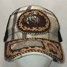 Snapback Western Hat Cowboy Baseball Cap Dad Hats Rodeo Bronco Horse Rider Plaid Black Mesh Back Sports Caps Cool Gifts For Men T17 Oc0048 Western Hats Hats For Men Dad Hats