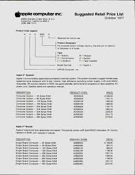 Find here online price details of companies selling personal computers. October 1977 Price List Applefritter