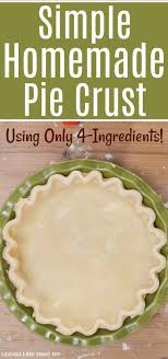 Quickly mix everything together with a dinner fork until the dough just starts to come together. Simple Pie Crust Using 4 Easy Ingredients Graceful Little Honey Bee