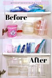 How To Organize Your Tupperware Easy Affordable Food Storage Containers Organization Tupperware Organizing Dollar Tree Kitchen Organization