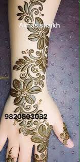 Almas Shaikh 9820803032 0554997113 Mehndi Designs Rose Mehndi Designs Latest Bridal Mehndi Designs