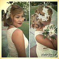 1920 S Finger Waves Updo Hair By La Vang Finger Waves Wedding Wedding Hairstyles Hair Updos