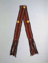 Native American Indian Artifact From The Warnock Collection Central Algonkian Southern Great Lakes Finger Weaving Native American Indians Eastern Woodlands