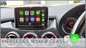 Mercedes Benz W246 B250 Apple Carplay Integration On Comand Screen Youtube