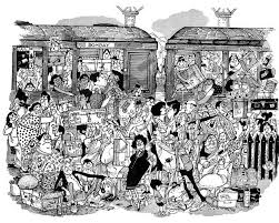 Railway Station 1964 Mario Miranda Famous Artwork Art