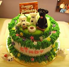 Birthday Cake For Sister In Law 3d Westies And Black Lab Birthday Cakes Dog Cakes Cake Birthday Cake