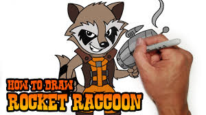 How To Draw Rocket Raccoon Step By Step Video Lesson Youtube Rocket raccoon was my main task, but i i would love to see a detail shot of the back of rocket without a shirt. how to draw rocket raccoon step by step video lesson