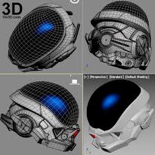 Mass Effect Andromeda Ryder Helmet 3d Printable Model Print File Stl By Do3d Com Stampa 3d Stampe