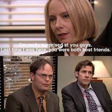 Either Holly predicted the future or she was always right about Jim and  Dwight being best friends. : r/DunderMifflin