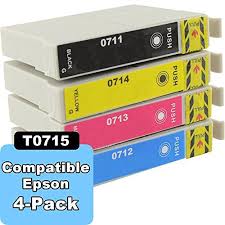 The other colours are all fine. From 3 49 Compatible Epson T0715 Ink Cartridges 4 Pack Of Replacement T0715 Ink For The Epson Sx100 Sx105 Sx110 Sx115 Sx200 Ink Cartridge Epson Compatibility